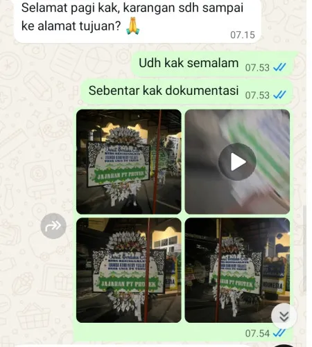 Pengiriman Papan Bunga Selamat Beji Ui