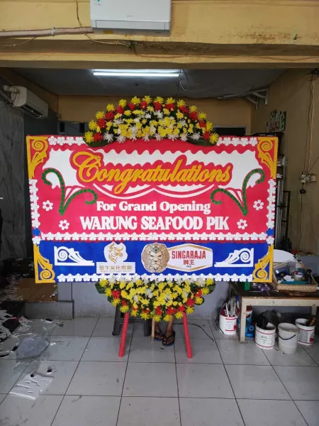 Papan Bunga Ucapan Selamat Beji Ui